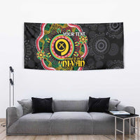 Vanuatu Personalised Tapestry Aboriginal Dot Paitnting - Polynesian Pride