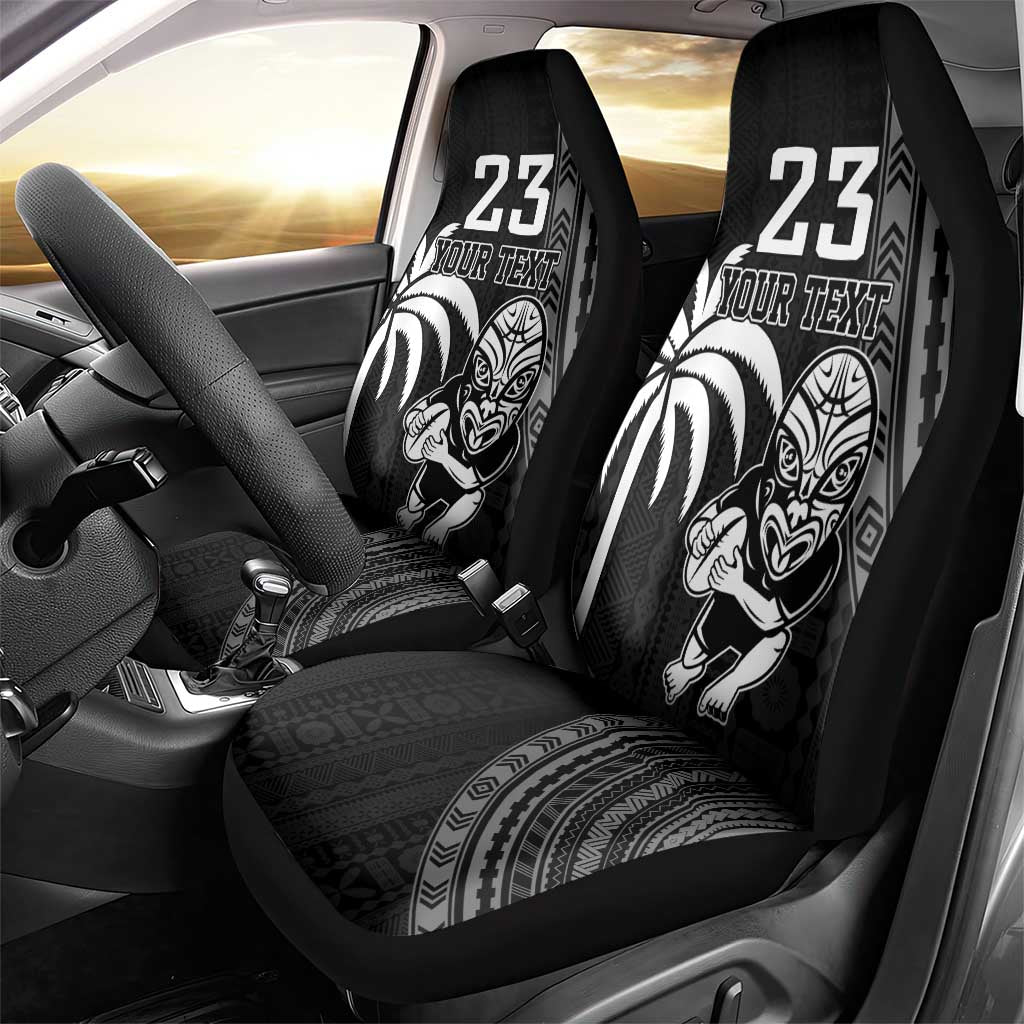 Custom Fiji New Zealand Rugby Car Seat Cover Make History Together