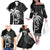 Custom Fiji New Zealand Rugby Family Matching Off The Shoulder Long Sleeve Dress and Hawaiian Shirt Make History Together