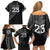 Custom Fiji New Zealand Rugby Family Matching Off Shoulder Short Dress and Hawaiian Shirt Make History Together