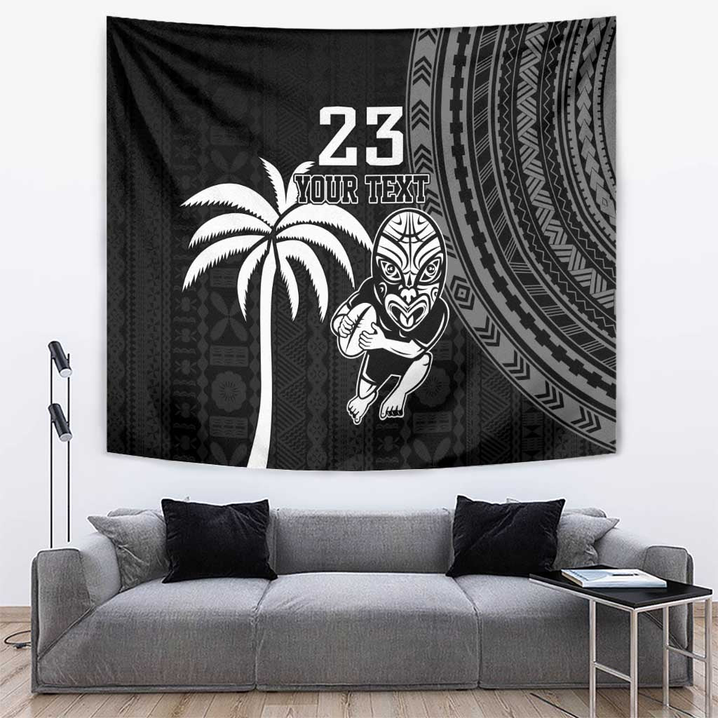 Custom Fiji New Zealand Rugby Tapestry Make History Together