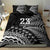 Custom Fiji New Zealand Rugby Bedding Set Cibi Dance with Black Fern