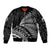 Custom Fiji New Zealand Rugby Bomber Jacket Cibi Dance with Black Fern