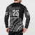 Custom Fiji New Zealand Rugby Button Sweatshirt Cibi Dance with Black Fern