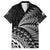 Custom Fiji New Zealand Rugby Family Matching Long Sleeve Bodycon Dress and Hawaiian Shirt Cibi Dance with Black Fern