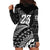 Custom Fiji New Zealand Rugby Hoodie Dress Cibi Dance with Black Fern