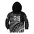 Custom Fiji New Zealand Rugby Kid Hoodie Cibi Dance with Black Fern