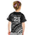 Custom Fiji New Zealand Rugby Kid T Shirt Cibi Dance with Black Fern