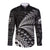 Custom Fiji New Zealand Rugby Long Sleeve Button Shirt Cibi Dance with Black Fern