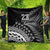 Custom Fiji New Zealand Rugby Quilt Cibi Dance with Black Fern