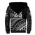 Custom Fiji New Zealand Rugby Sherpa Hoodie Cibi Dance with Black Fern