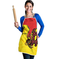 Personalised Papua New Guinea Oro Necklace Apron Gold Melanesia Traditional Pattern