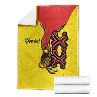 Personalised Papua New Guinea Oro Necklace Blanket Gold Melanesia Traditional Pattern