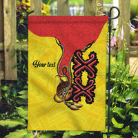 Personalised Papua New Guinea Oro Necklace Garden Flag Gold Melanesia Traditional Pattern