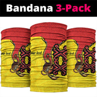 Personalised Papua New Guinea Oro Necklace Neck Gaiter Gold Melanesia Traditional Pattern