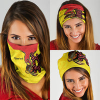 Personalised Papua New Guinea Oro Necklace Neck Gaiter Gold Melanesia Traditional Pattern