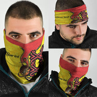 Personalised Papua New Guinea Oro Necklace Neck Gaiter Gold Melanesia Traditional Pattern