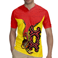 Personalised Papua New Guinea Oro Necklace Rugby Jersey Gold Melanesia Traditional Pattern