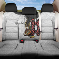 Personalised Papua New Guinea Oro Necklace Back Car Seat Cover Black Melanesia Traditional Pattern