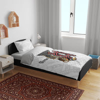 Personalised Papua New Guinea Oro Necklace Bedding Set Black Melanesia Traditional Pattern