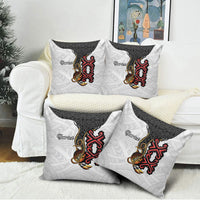 Personalised Papua New Guinea Oro Necklace Pillow Cover Black Melanesia Traditional Pattern