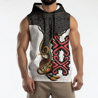 Personalised Papua New Guinea Oro Necklace Sleeveless Hoodie Black Melanesia Traditional Pattern