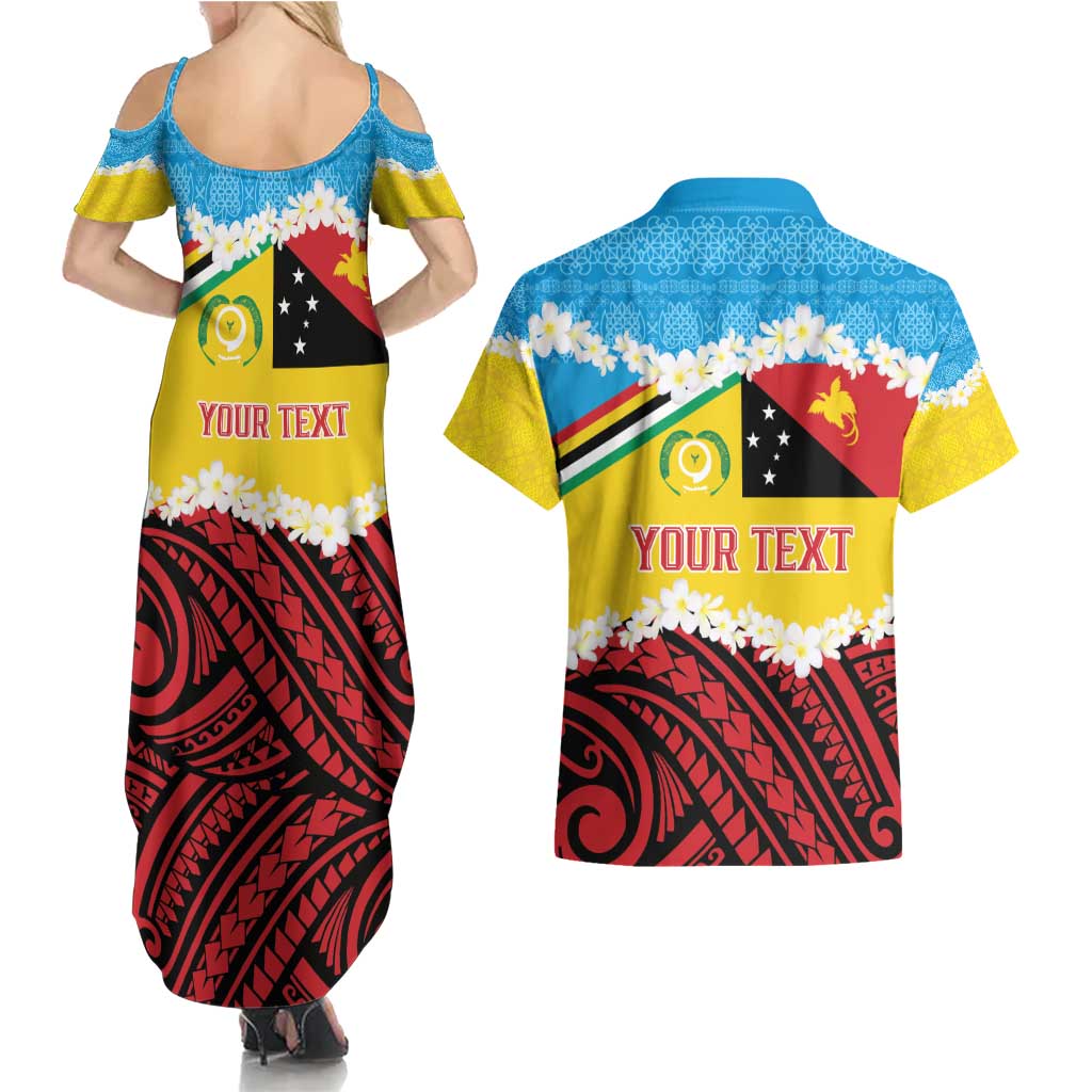 Personalised Torba PNG Forever Couples Matching Summer Maxi Dress and Hawaiian Shirt Polynesian Sand Art - Polynesian Pride