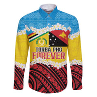 Personalised Torba PNG Forever Family Matching Off Shoulder Maxi Dress and Hawaiian Shirt Polynesian Sand Art - Polynesian Pride