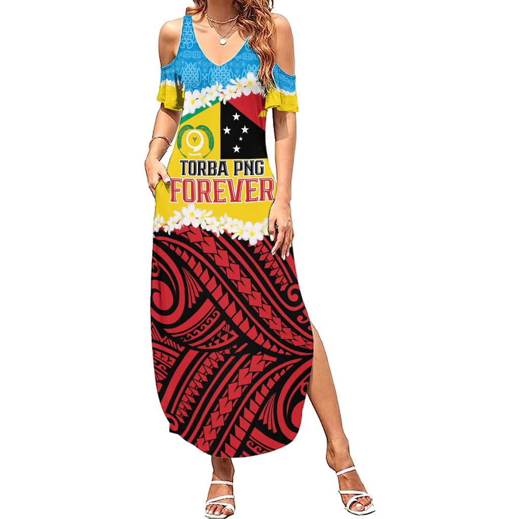Personalised Torba PNG Forever Family Matching Summer Maxi Dress and Hawaiian Shirt Polynesian Sand Art - Polynesian Pride