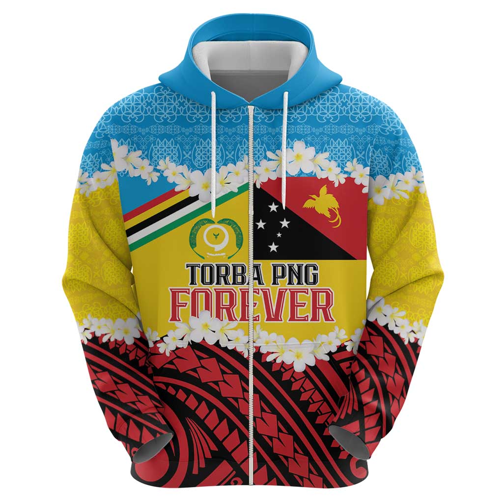 Personalised Torba PNG Forever Hoodie Polynesian Sand Art - Polynesian Pride
