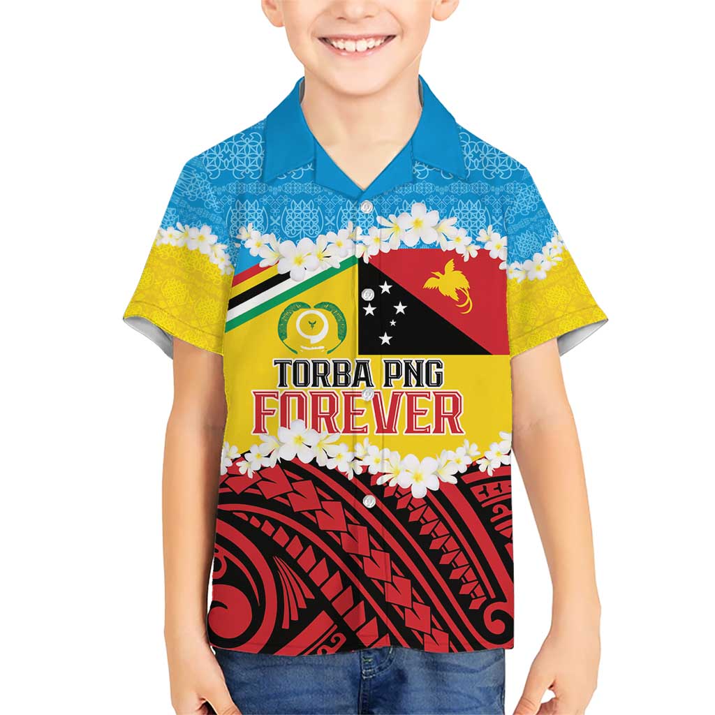 Personalised Torba PNG Forever Kid Hawaiian Shirt Polynesian Sand Art - Polynesian Pride