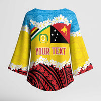 Personalised Torba PNG Forever Kimono Sleeve Blouse Polynesian Sand Art - Polynesian Pride