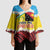 Personalised Torba PNG Forever Kimono Sleeve Blouse Polynesian Sand Art - Polynesian Pride