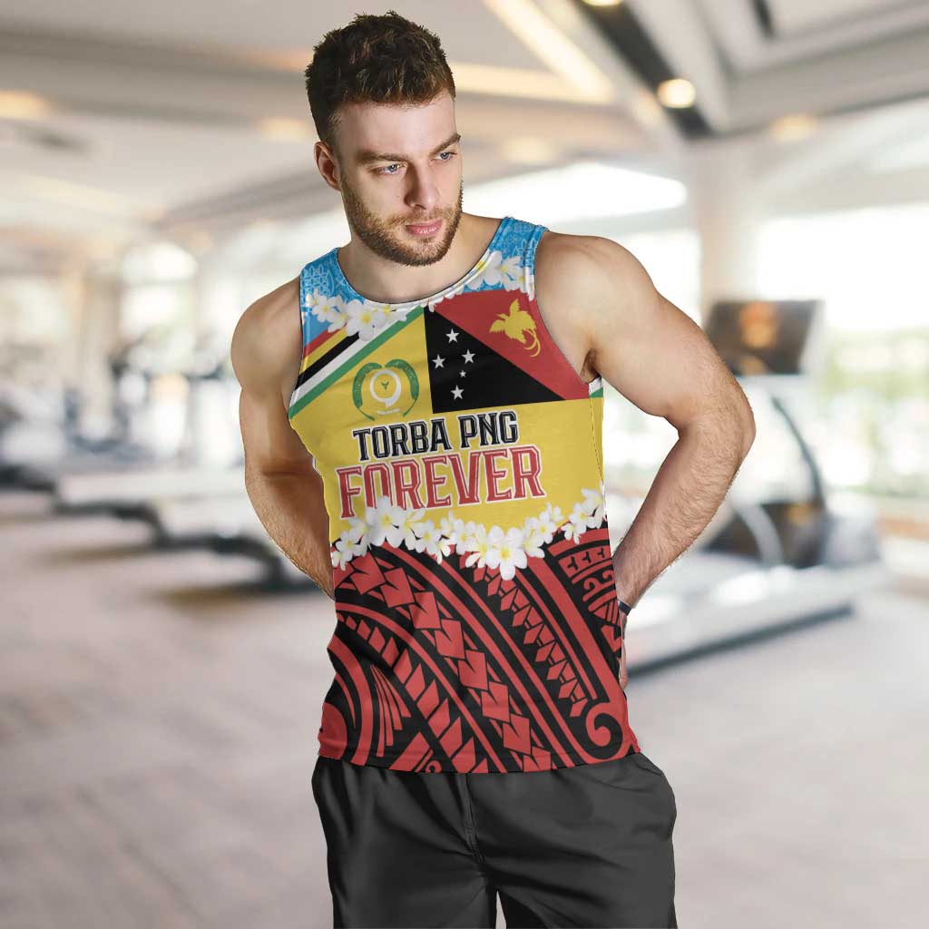 Personalised Torba PNG Forever Men Tank Top Polynesian Sand Art - Polynesian Pride