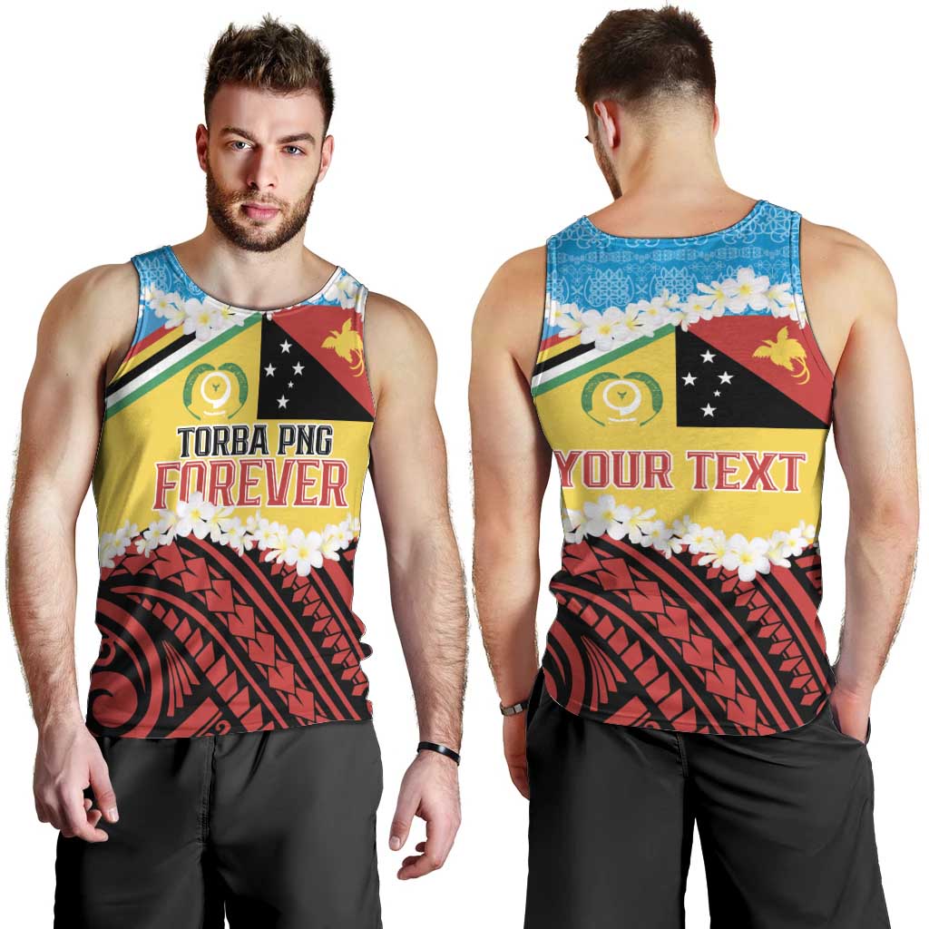 Personalised Torba PNG Forever Men Tank Top Polynesian Sand Art - Polynesian Pride