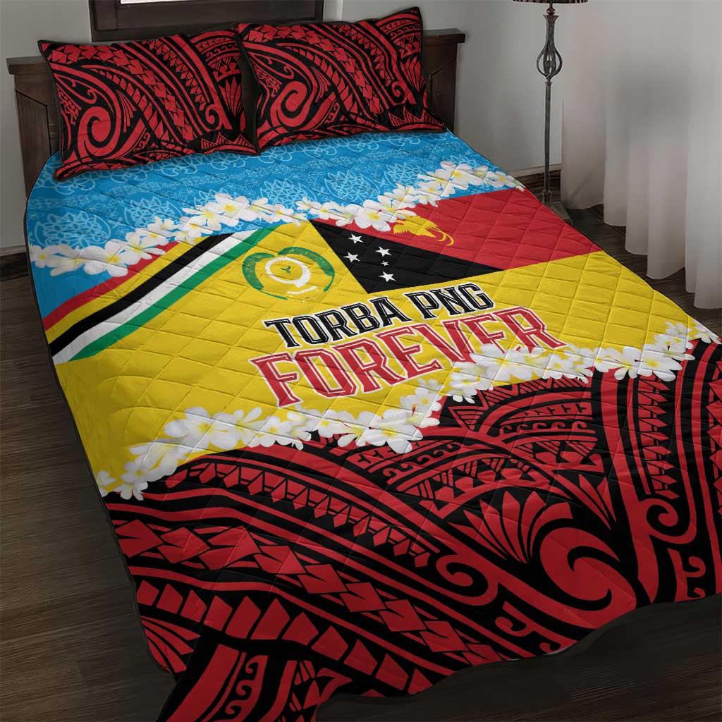 Torba PNG Forever Quilt Bed Set Polynesian Sand Art - Polynesian Pride