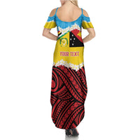 Personalised Torba PNG Forever Summer Maxi Dress Polynesian Sand Art - Polynesian Pride