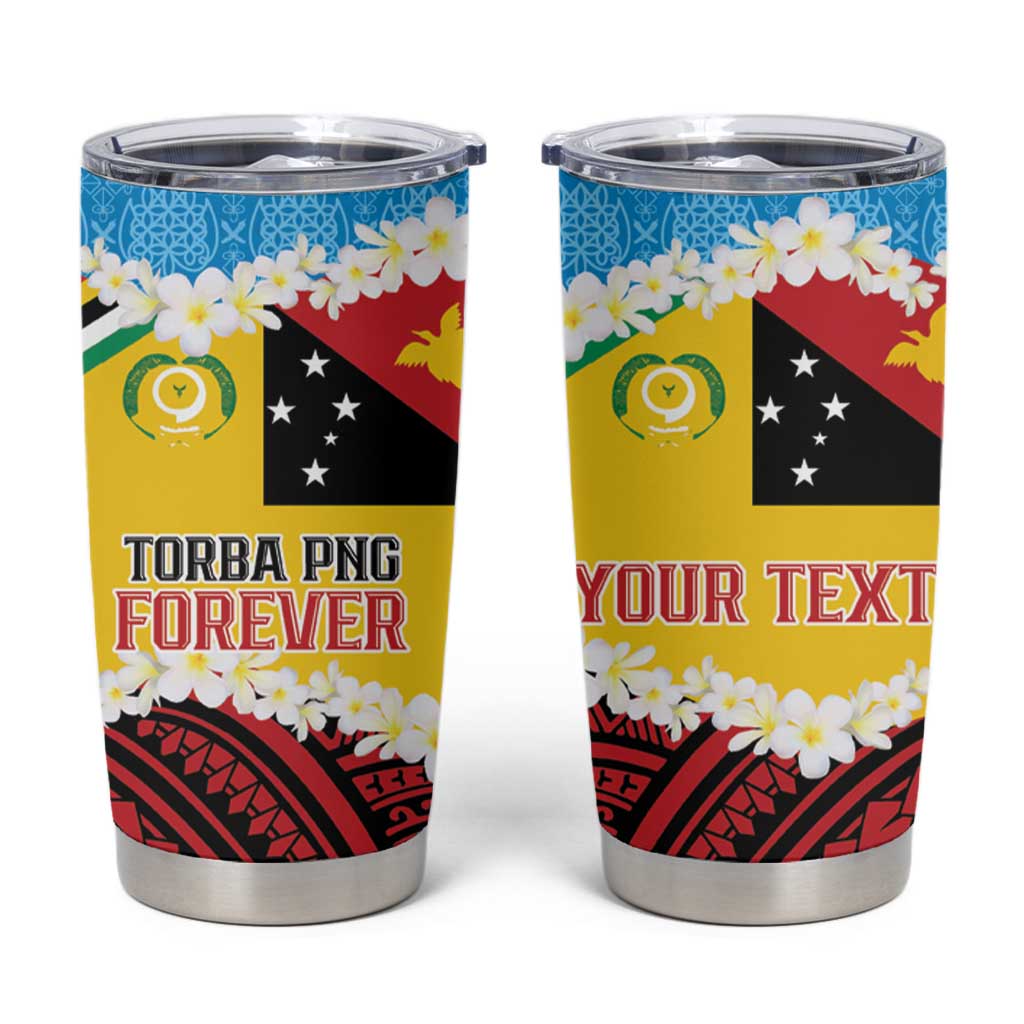 Personalised Torba PNG Forever Tumbler Cup Polynesian Sand Art - Polynesian Pride