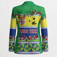 Personalised Malampa Fiji Forever Blazer Tagimoucia Polynesian Sand Drawing - Polynesian Pride