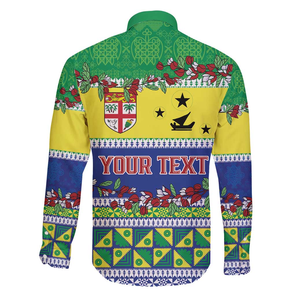 Personalised Malampa Fiji Forever Family Matching Off Shoulder Maxi Dress and Hawaiian Shirt Tagimoucia Polynesian Sand Drawing - Polynesian Pride