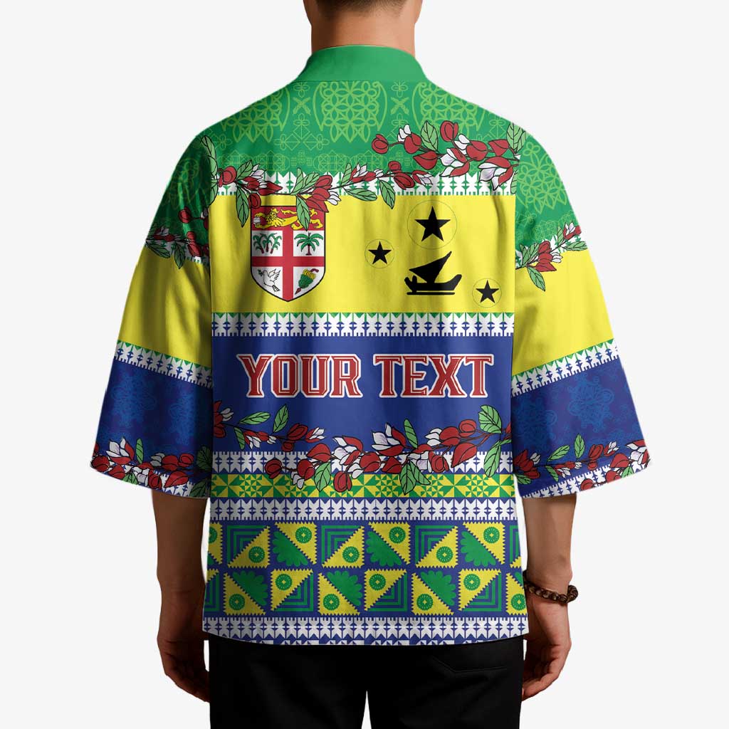 Personalised Malampa Fiji Forever Kimono Tagimoucia Polynesian Sand Drawing - Polynesian Pride