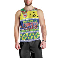 Personalised Malampa Fiji Forever Men Tank Top Tagimoucia Polynesian Sand Drawing - Polynesian Pride