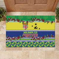 Malampa Fiji Forever Rubber Doormat Tagimoucia Polynesian Sand Drawing - Polynesian Pride