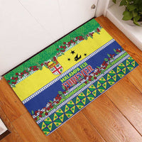 Malampa Fiji Forever Rubber Doormat Tagimoucia Polynesian Sand Drawing - Polynesian Pride