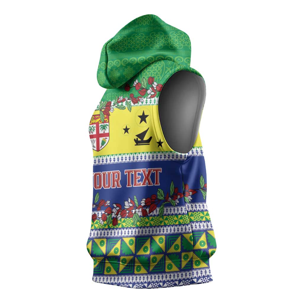 Personalised Malampa Fiji Forever Sleeveless Hoodie Tagimoucia Polynesian Sand Drawing - Polynesian Pride