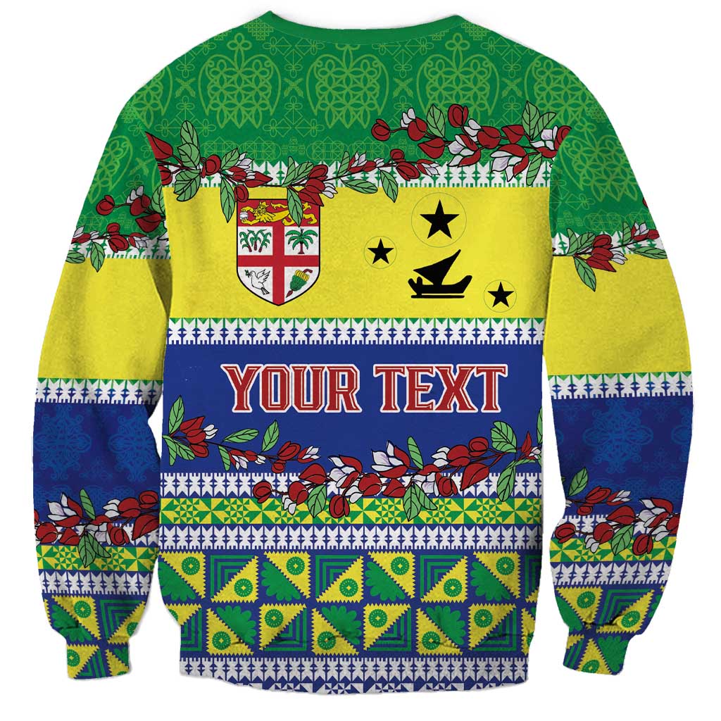 Personalised Malampa Fiji Forever Sweatshirt Tagimoucia Polynesian Sand Drawing - Polynesian Pride