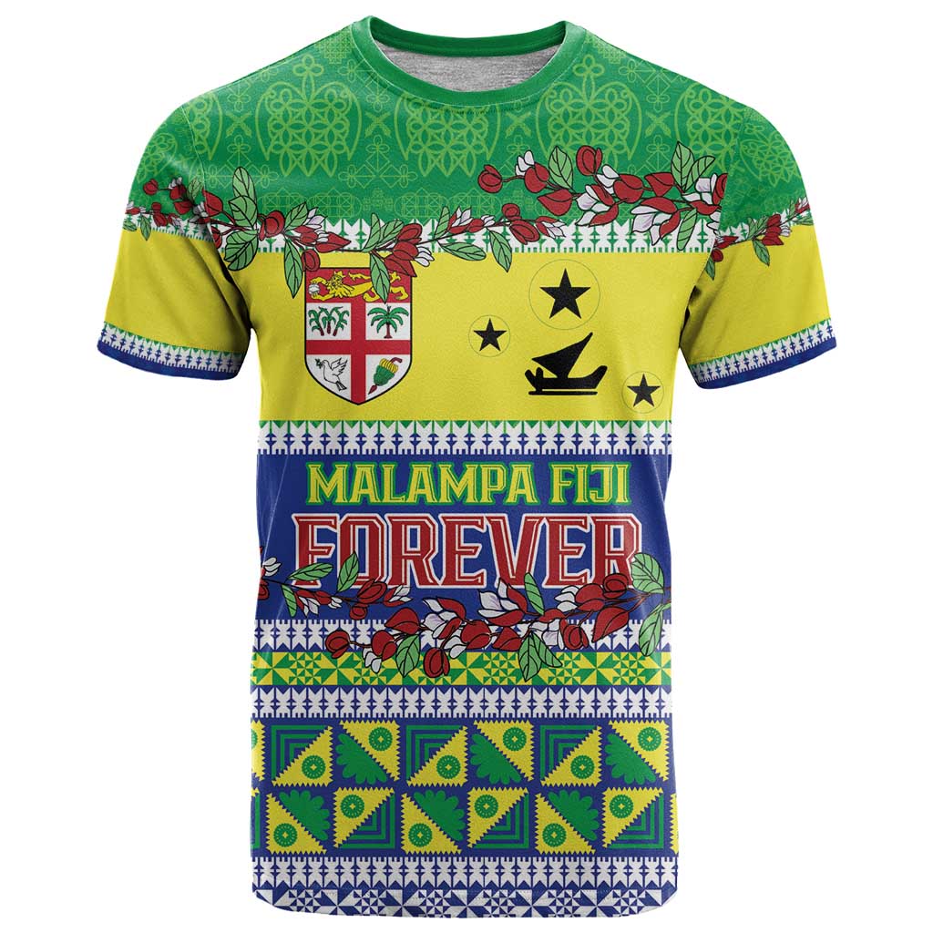 Personalised Malampa Fiji Forever T Shirt Tagimoucia Polynesian Sand Drawing - Polynesian Pride