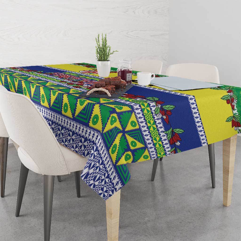Malampa Fiji Forever Tablecloth Tagimoucia Polynesian Sand Drawing - Polynesian Pride