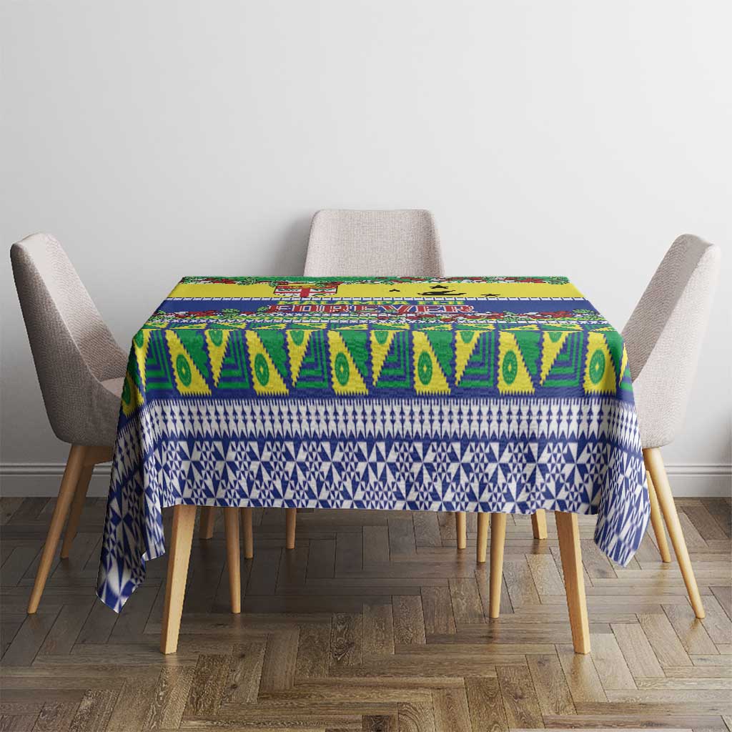 Malampa Fiji Forever Tablecloth Tagimoucia Polynesian Sand Drawing - Polynesian Pride