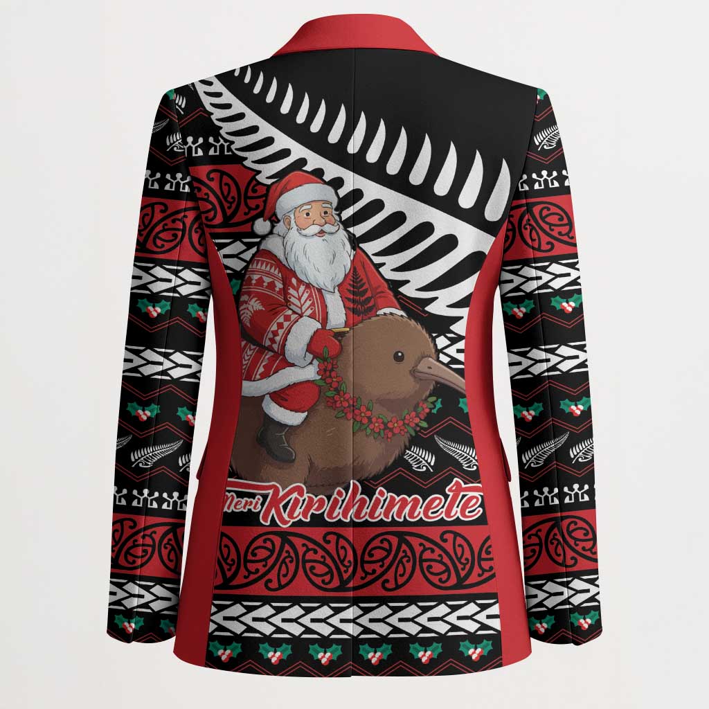 New Zealand Kiwi Santa Christmas Blazer He Wairua Kirihimete LT9 - Polynesian Pride
